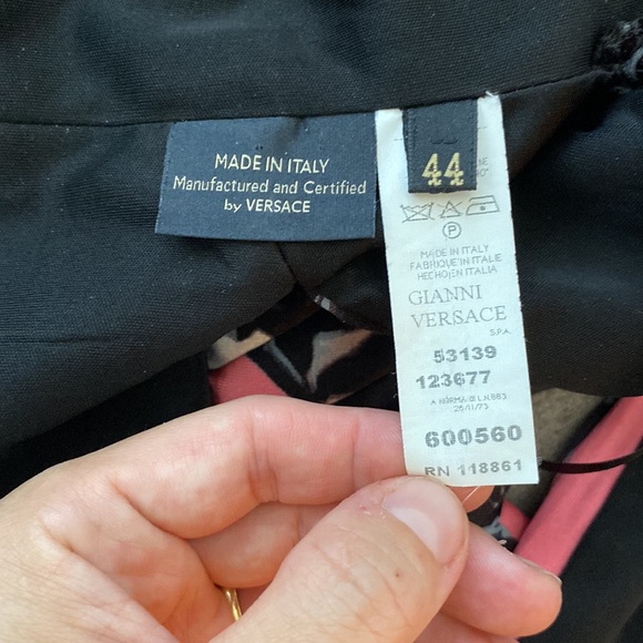 Versace Floral Print Strappy Open Back Mini Dress - Picture 10 of 12